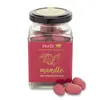 Mandle v ruby čokoládě a jahodovém prášku, 130 g