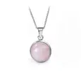 Ocelový náhrdelník Gemstone - Růženín