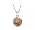 Ocelový náhrdelník Gemstone - obrázkový Jaspis