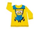 Chlapecké triko s dlouhým rukávem, Mimoni | Velikost: 92-98 | Žluto-modrá