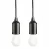 2x LED žárovka – černá