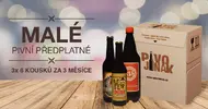 Malé pivní předplatné (3 měsíce, 3× 6 piv)