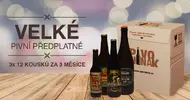 Velké pivní předplatné (3 měsíce, 3× 12 piv)