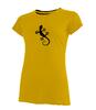 Dámské tričko ještěrka hořčicová žlutá/černá | Velikost: S