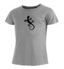 Pánské bavlněné tričko ještěrka, šedá/černá | Velikost: S