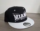 Snapback čepice Miami | Černá/bílá