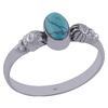 Stříbrný prsten s přírodním tyrkysem I. | Velikost: 53 | Modrá