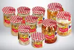 Uzenka, utopenci, 2x škvarečka, 2x paštička, 2x mandlička, vepřovka (de luxe) a vepřovka (s bůčkem)