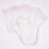 Dva páry jednobarevných ponožek | Velikost: 17/19 | Bílá