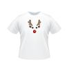 Dětské tričko „Sob Rudolf“ | Velikost: XS | Bílá
