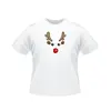Dětské tričko „Sob Rudolf“ | Velikost: XS | Bílá