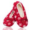 Dámské pantofle LOOKen, vánoční motiv 3 | Velikost: 35-38 | Červená