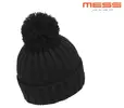 Dámská zimní čepice Mess CP0662 se třpytkami | Černá