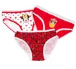 Trojbalení kalhotek Minnie | Velikost: 92/98 | Červeno-bílá