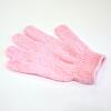 2x růžová peelingová rukavice