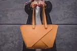 Luxusní kožená kabelka SHOPPER Natural