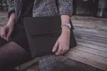 Kožená kabelka PS A4 Black