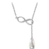 Náhrdelník Open Infinity Pearl