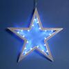 Závěsná hvězda LED osvětlení, 25,5 cm - studená bílá