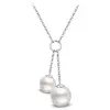 Náhrdelník Double Drop Pearls