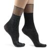 Třpytivé stříbrné ponožky ''Chic'' | Velikost: 35-39 | Stříbrná
