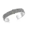 Ocelový náramek Levien Stardust Metal ve stříbrné barvě Crystal Cal | Velikost: 18-19cm