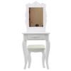 Toaletní stolek se zrcadlem a stoličkou – 15