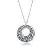 Ocelový náhrdelník Levien Rocks Victory 25 ve stříbrné barvě Crystal Cal | Velikost: 27