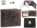 Pánská peněženka Hunters premium, 311, na šířku | Tmavě hnědá