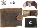 Pánská peněženka Hunters premium, 329, na šířku | Hnědá
