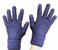 Dámske vlněné rukavice na dotykový displej | Modrofialová