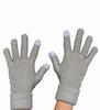 Dámske vlněné rukavice na dotykový displej | Zelenošedá