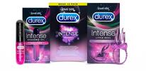Orgasmic balíček Durex (16 kondomů, gel, vibrační kroužek, erotické karty)