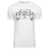 Pánské tričko edice 60´s – černý tisk Mustang | Velikost: S | Bílá