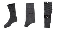 19V69 Italy Ponožky Business 5-Pack Black (C131) | Velikost: 39-41 | Šedá