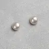 Náušnice Button Ag 925/1000 | Bílá