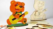 3D-puzzle coloring model Bear-cub (medvídek)