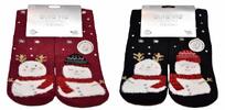2 páry dámských protiskluzových ponožek | Velikost: 35-38 | Sněhuláci
