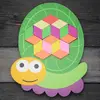 Dřevěné vkládací puzzle - Želva
