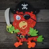 Dřevěné puzzle - Papoušek pirát