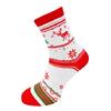 Vánoční dámské ponožky | Velikost: 37-40 | Bílá / sněhová vločka