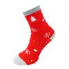 Vánoční dámské ponožky | Velikost: 37-40 | Červená / stromek
