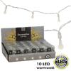 Vánoční osvětlení perly 10 LED - teplá bílá