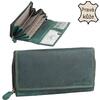 Dámská kožená peněženka | Zelená