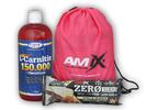 L-Carnitine (150000 mg) + Chromium, 1000 ml + dárek: Amix BAG a Zero Hero High Protein Low Sugar Bar | Příchuť: Modrý hrozen