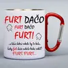 300 ml Turistický nerezový termohrnček "Furt dačo" | Biela