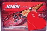 Španělská sušená kýta Jamón v dárkové krabičce s etiketou sv. Valentýn