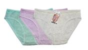 3x dámské bavlněné kalhotky | Velikost: S/M | Bílá, Fialová, Zelená