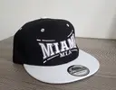 Snapback čepice Miami | Černá/bílá