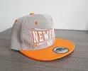 Snapback čepice New York | Šedá/oranžová/bílá